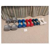Assorted Dumbbells- 35, 10, 8, 5, 2.5