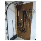 Yard Tools, Rake, Shovel, Hoe, Etc