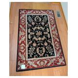 Red/Black Ornate Area Rug