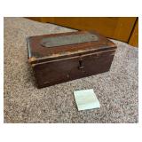 Antique Chest W/ Plaque