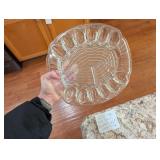 VTG Art Deco Deviled Egg & Relish Tray