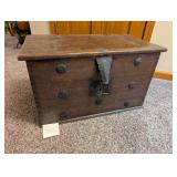 Antique Dark Wood Chest