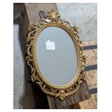 VTG Gold Ornate Framed Mirror