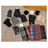 Lot of Scarves, Gloves, Earmuffs, etc