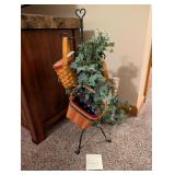 Longaberger Baskets w/ Display