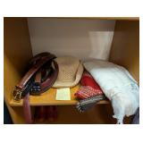 Women's Scarves, Hat, Leather Belts