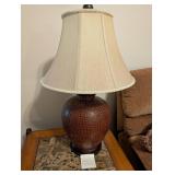 Red Crocodile Pattern Table Lamp (A)