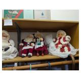 VTG Christmas Santa, Mrs. Claus, Angel, etc