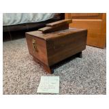 VTG MCM Shoe Shine Box w/ Brushes & Polish