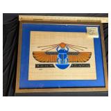 Framed Egyptian Art on Papyrus