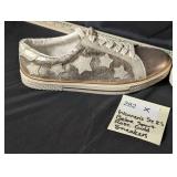 Womens Sz 8 Bebe Sport Rose Gold Sneakers