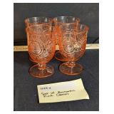 Set of Romantic Pink Glasses
