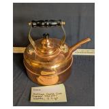 Vintage Cook's Club Copper Tea Pot/Kettle 2.5 QT