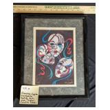 Framed, Signed, Numbered Batik Art