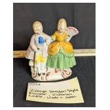 Vintage Dresden Style Planter, Victorian Couple