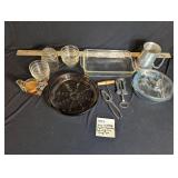 Misc VTG Pyrex Glasbake, Corning, Fire King, Etc