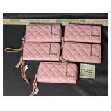 NWT Claire's L Monogram Pink Clutches/Bilfolds XS