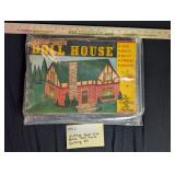 Vintage Built Rite Tan Doll House Build Kit