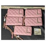 NWT Claire's L Monogram Pink Clutches/Bilfolds XS