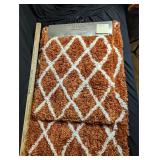 Set of 2 Bath Rugs. Elizabeth Wells Studio