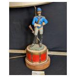 VTG Civil War Soldier Table Lamp