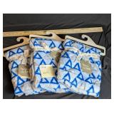 betty & bob Blue Baby Blanket x 3