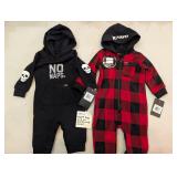 NWT Boys 6-9 Mos Hurley Cozy Onsies