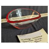 Vintage Walther German Glass Candy Bowl