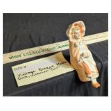 Vintage Bisque Mantle Doll, Victorian Girl