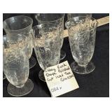 Libby Rock Shape Polished Cut Iced Tea Glasses