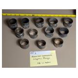 Assorted Silverplate Napkin Rings 12 in total