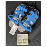 NWT Kids Sz 11/12 Zac&Evan Blue Velcro Sandals