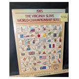 Vintage the Virginia slims world champ poster
