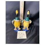 Pair of VTG occupied Japan porcelain Mallard