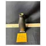 Vintage Kellogg pottery vase, matte black glaze