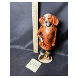 VTG Master of the hunt ceramic hound dog statue