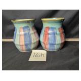 Pair of vintage Hull pottery vases