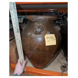 ATQ Chinese Martaban Jar, Brown glaze