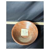 Vintage saffron marble bowl