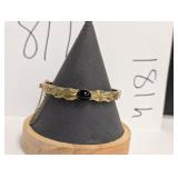 VTG Whiting & Davis gold tone cuff bracelet