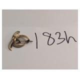 Vintage 1/20 12KGF Van Dell Gold & Jewel Pin
