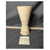 Vintage McCoy pottery MCM brown and yellow vase