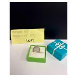 Stamped QZ Engagement Ring