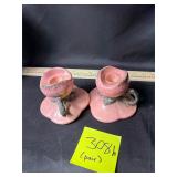 Vintage Hull Pottery Royal Woodland candle holders