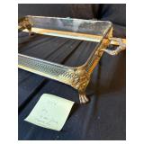 VTG Silver Plate Casserole Dish Caddy Holder