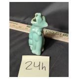 VTG Red Wing pottery ash receiver, cat w/ bow tie