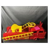 Vintage Marx Sit-N-Ride fire truck toy