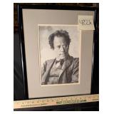 Framed photo print of composer Gustav Mahler