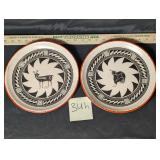 Kay Mallek original Mimbres style animal plates