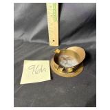 VTG Navy officer's hat trench art ashtray